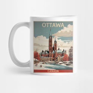 Ottawa Vintage Poster Tourism Mug